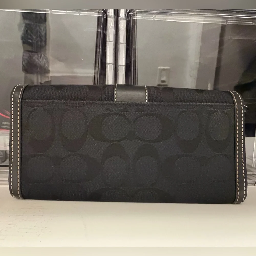 Coach Black Signature Clutch - Picture 2 of 7